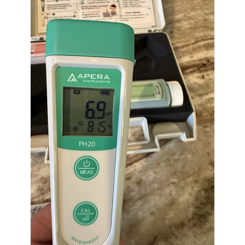AI209 Value Series PH20 Waterproof Digital pH Tester Kit, ±0.1 pH Accuracy